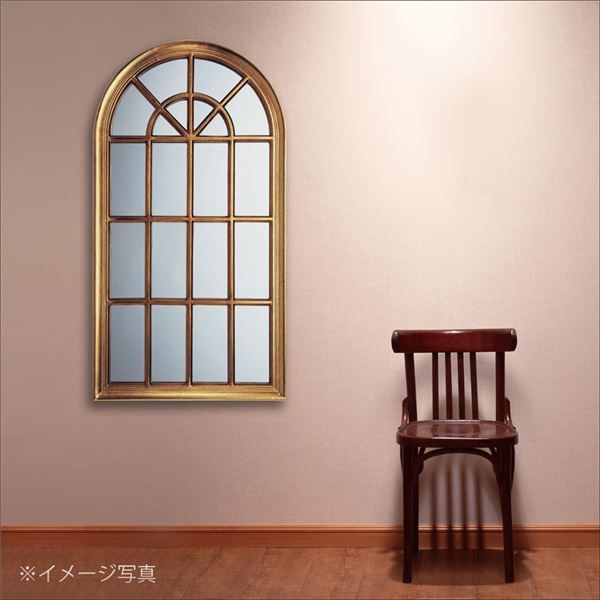 スーパSALE10倍＆4時間限定10％OFF ウィンドウスタイルミラー アンティークゴールド