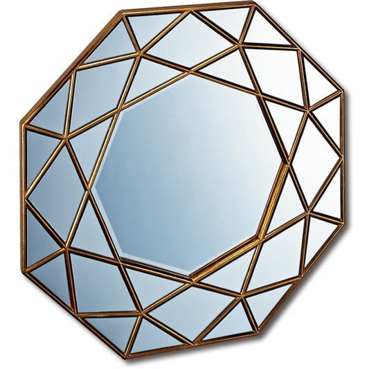 スーパSALE10倍＆4時間限定10％OFF ダイヤモンドアートミラー DM-25001 アンティークゴールド
