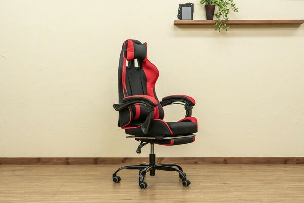 スーパSALE10倍＆4時間限定10％OFF フルフラットメッシュレーシングチェア ブラック (BK）【代引NG】
