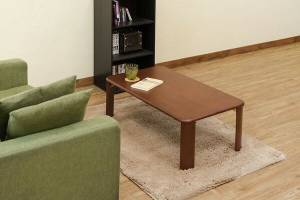 スーパSALE10倍＆4時間限定10％OFF ウッディテーブル 90×50cm ブラウン (BR）【代引NG】