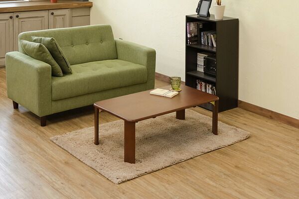 スーパSALE10倍＆4時間限定10％OFF ウッディテーブル 90×50cm ブラウン (BR）【代引NG】