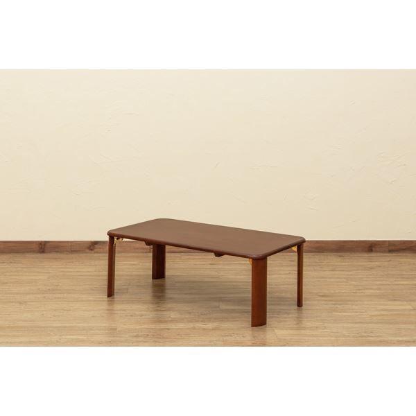 スーパSALE10倍＆4時間限定10％OFF ウッディテーブル 90×50cm ブラウン (BR）【代引NG】