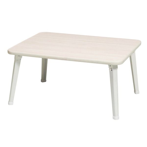 スーパSALE10倍＆4時間限定10％OFF ハウステーブル（60）（ホワイト/白） 幅60cm×奥行45cm 折りたたみローテーブル/折れ脚/木目/軽量/コンパクト/完成品/NK-60