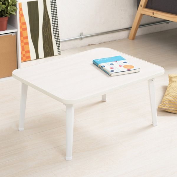 スーパSALE10倍＆4時間限定10％OFF ハウステーブル（60）（ホワイト/白） 幅60cm×奥行45cm 折りたたみローテーブル/折れ脚/木目/軽量/コンパクト/完成品/NK-60