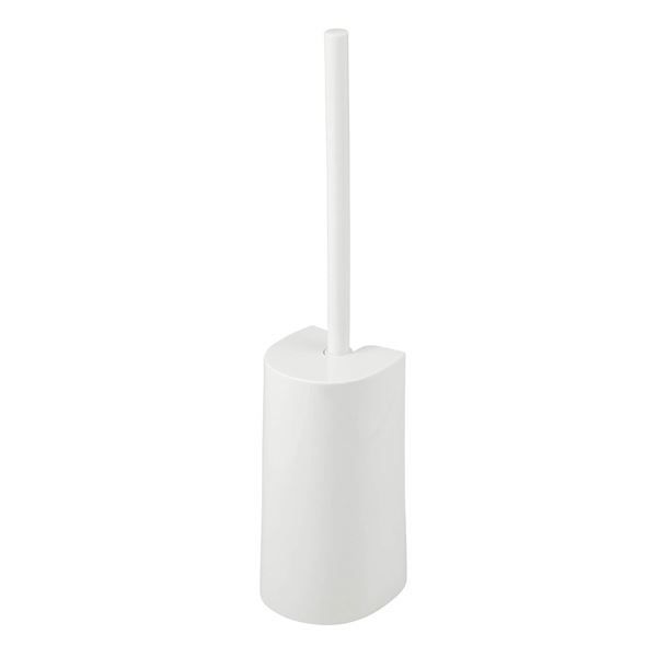 トイレブラシ/トイレ掃除用品 ケース付き ホワイト 24個セット 約幅8.5cm FLEX レック 〔お手洗い レストルーム〕