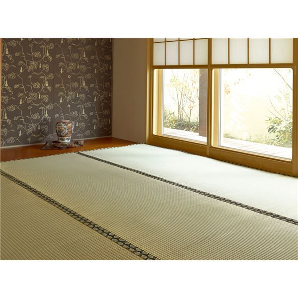い草 上敷き/ラグマット 江戸間 4.5帖 高耐久性 長期間使用可 『雅 みやび』 〔リビング ダイニング 客間 仏間〕代引NG