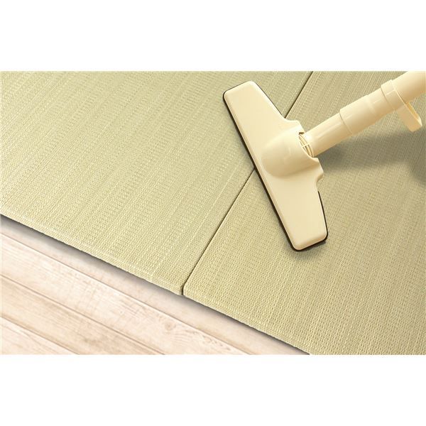 スーパSALE10倍＆4時間限定10％OFF 置き畳/リビング用品 【約幅82×奥行82×高さ2.5cm ナチュラル】 い草100％ 軽量 防滑 空気清浄 キズ防止 『フラッタ 倉敷II』【代引NG】