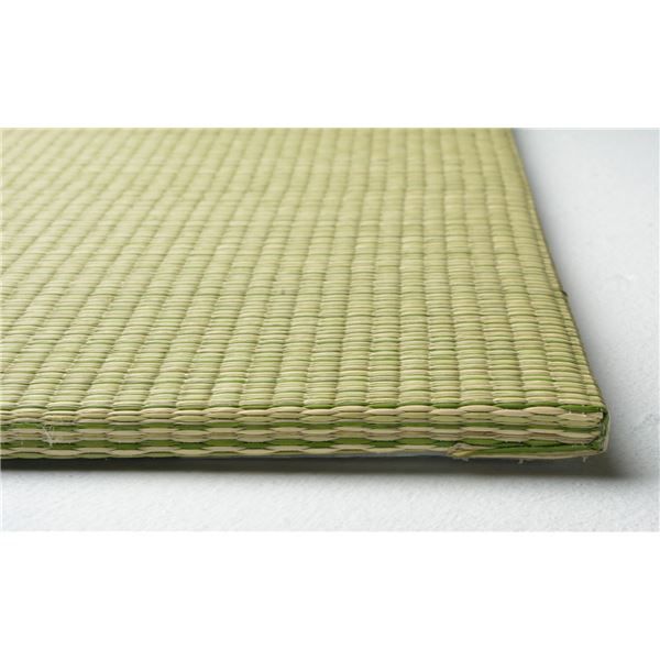 スーパSALE10倍＆4時間限定10％OFF 置き畳/ユニット畳 【約幅82×奥行82×高さ1.5cm グリーン】 い草100％ 軽量 防滑 空気清浄 キズ防止 『四季 しき』【代引NG】