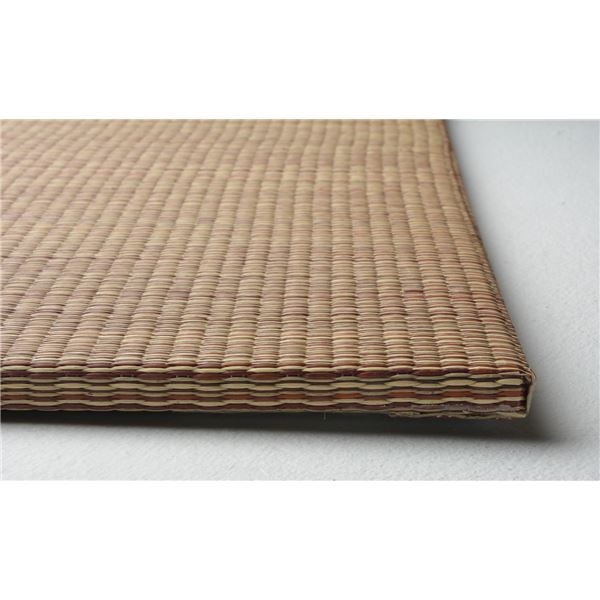 スーパSALE10倍＆4時間限定10％OFF 置き畳/ユニット畳 【約幅82×奥行82×高さ1.5cm ブラウン】 い草100％ 軽量 防滑 空気清浄 キズ防止 『四季 しき』【代引NG】