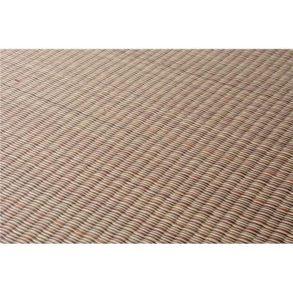 スーパSALE10倍＆4時間限定10％OFF 置き畳/ユニット畳 【約幅82×奥行82×高さ1.5cm ブラウン】 い草100％ 軽量 防滑 空気清浄 キズ防止 『四季 しき』【代引NG】