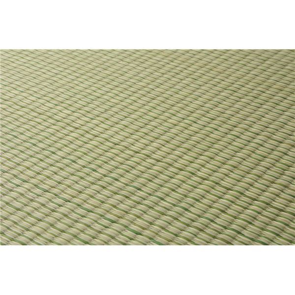 スーパSALE10倍＆4時間限定10％OFF 置き畳/ユニット畳 【約幅65×奥行65×高さ1.5cm グリーン】 い草100％ 軽量 防滑 空気清浄 キズ防止 『四季 しき』【代引NG】