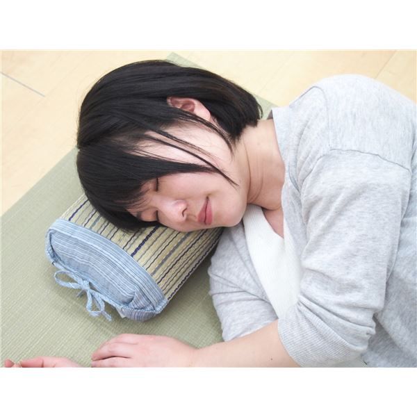 い草 小枕/寝具 約幅17×奥行30cm 表面：イ草100％ 『涼仙 りょうせん』 〔リビング ベッドルーム〕代引NG
