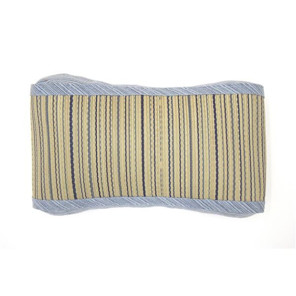 い草 ウェーブ枕/寝具 約幅35×奥行20×高さ10cm 表面：イ草100％ 『涼仙 りょうせん』 〔リビング ベッドルーム〕代引NG