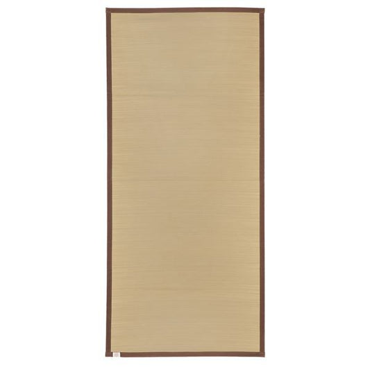国産い草 シーツ/フロアマット 約幅88×奥行195cm ブラウン 日本製 表面：イ草100％ 『吉備 きび』 〔リビング〕代引NG