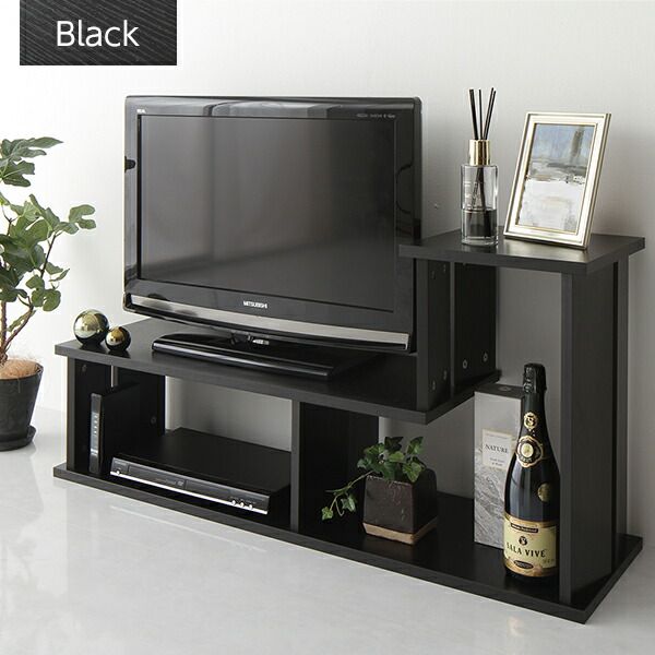 スーパSALE10倍＆4時間限定10％OFF テレビボート 200 伸縮 ディスプレイ AV コーナー 収納 ラック ロー ボード シェルフ 木製 頑丈 シンプル モダン ブラウン 幅105cm 〜 幅210cm 伸長 65 型 インチ TV 対応