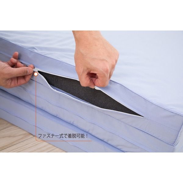 スーパSALE10倍＆4時間限定10％OFF 西川 日本製 体圧分散 プロファイル凹凸で体を支えて 血管の圧迫をしづらくする高通気 快眠 三つ折り ウレタン 敷布団 シングルサイズ