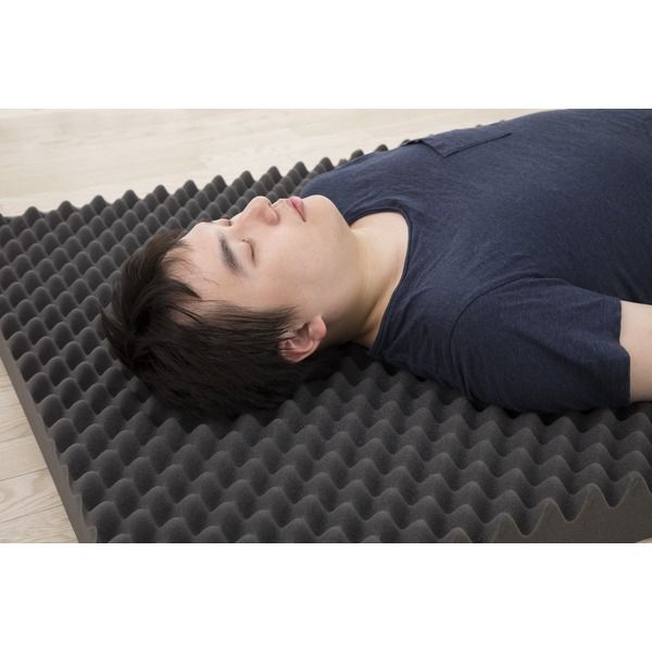 スーパSALE10倍＆4時間限定10％OFF 西川 日本製 体圧分散 プロファイル凹凸で体を支えて 血管の圧迫をしづらくする高通気 快眠 三つ折り ウレタン 敷布団 シングルサイズ