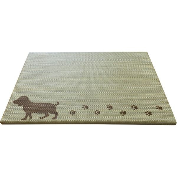 スーパSALE10倍＆4時間限定10％OFF 国産い草使用 足快適プチたたみ ワルツ（犬/ブラウン）