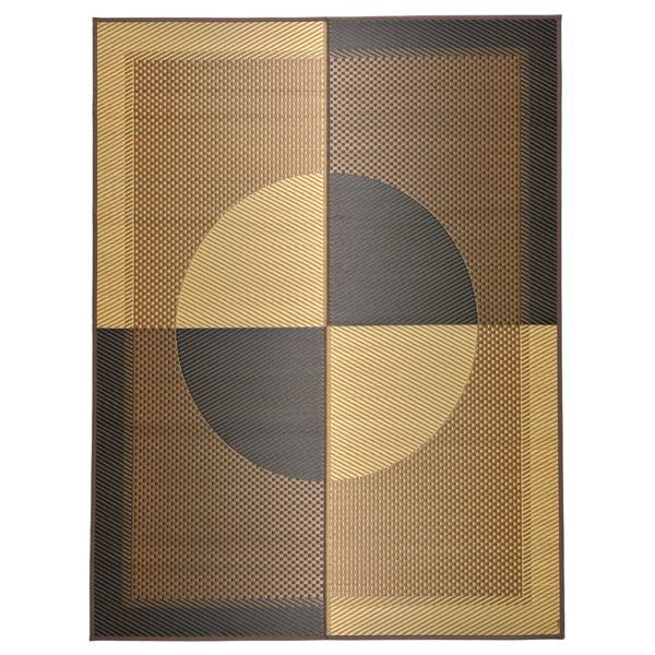 裏付き 国産 い草ラグマット 191×250cm 日本製 抗カビ 消臭 防滑 ホットカーペット可 『月光』 〔リビング〕代引NG