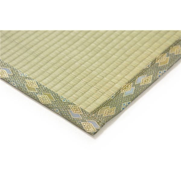 国産上敷き/い草ラグマット 江戸間 6帖 抗カビ・消臭 ホットカーペット・床暖房対応 日本製 『天草 あまくさ』代引NG