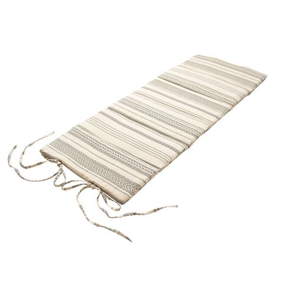 インド綿 6つ折り マットレス 65×170×2.5cm ブラック 綿100％ 吸湿発乾性 オールシーズン 折りたたみ 『テラ』代引NG