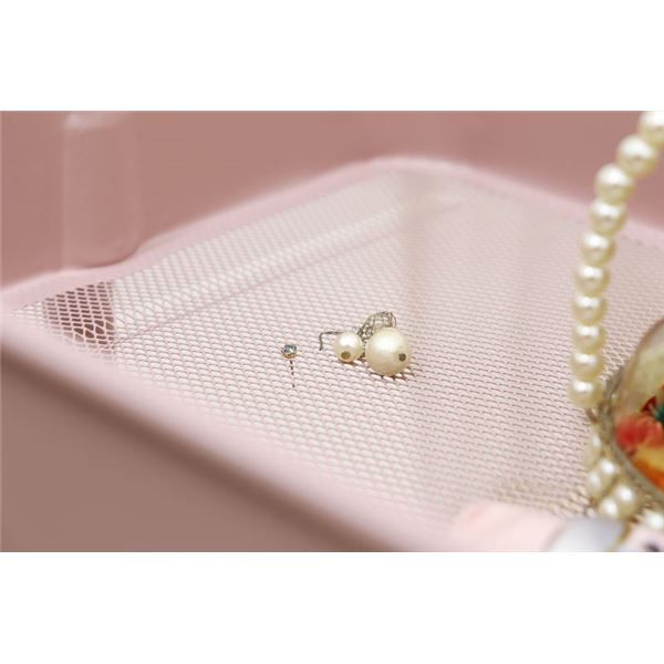 スーパSALE10倍＆4時間限定10％OFF トローリーワゴン/リビング収納 【スモーキーピンク 幅42×奥行36×高さ94.5(53.5)cm】 組立式 キャスター付き 高さ調節可【代引NG】