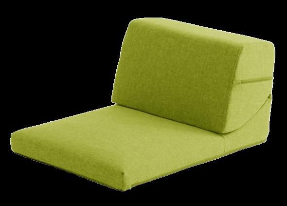 1人掛け ソファー/フロアソファー 単体 レッド 幅49cm ウレタンフォーム 日本製 〔リビング ダイニング〕代引NG