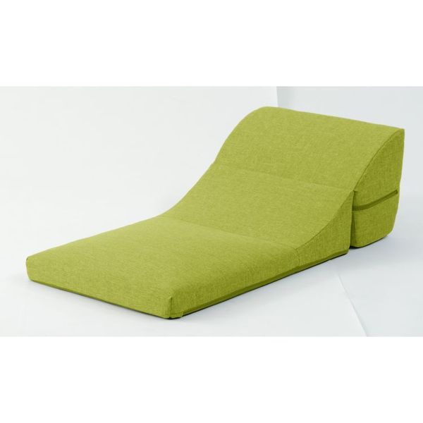 1人掛け ソファー/フロアソファー 単体 レッド 幅49cm ウレタンフォーム 日本製 〔リビング ダイニング〕代引NG