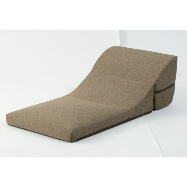 1人掛け ソファー/フロアソファー 単体 レッド 幅49cm ウレタンフォーム 日本製 〔リビング ダイニング〕代引NG