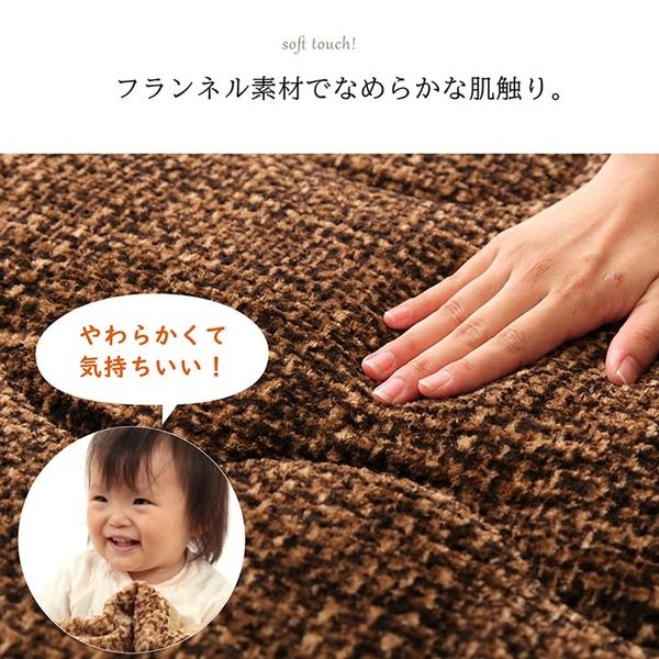 ファミリー対応 掛け布団/寝具 ストライプ ニードル レッド 約190×190cm 2人用 洗える 〔寝室 ベッドルーム〕代引NG