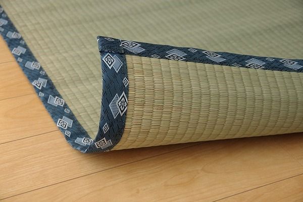 双目織 い草 上敷き/ラグマット 本間4.5畳 約286×286cm 日本製 撥水 抗菌 防臭 消臭 調湿機能付 耐久性抜群 〔リビング〕代引NG