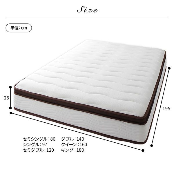スーパSALE10倍＆4時間限定10％OFF マットレス セミシングル 80cm 2層 ポケットコイル ハイグレード 快眠 ニット 体圧分散 1年保証 コンパクト 圧縮梱包