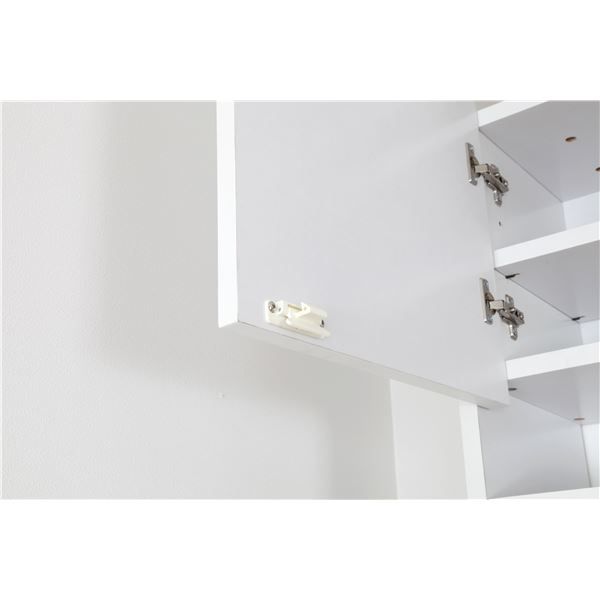 コレクションケース/収納棚 ワイド 専用上置き ロータイプ 奥行29cm用 ホワイト 幅83.1cm 本体別売 組立品代引NG