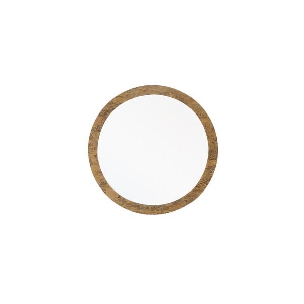 スーパSALE10倍＆4時間限定10％OFF OSB丸形ウォールミラー(40) (ブラウン/茶) 直径40cm 鏡/スリム/高級感/ヴィンテージ/ブルックリン/飛散防止加工/壁掛け/オシャレ/北欧風/オーバル/日本製/完成品/NK-13