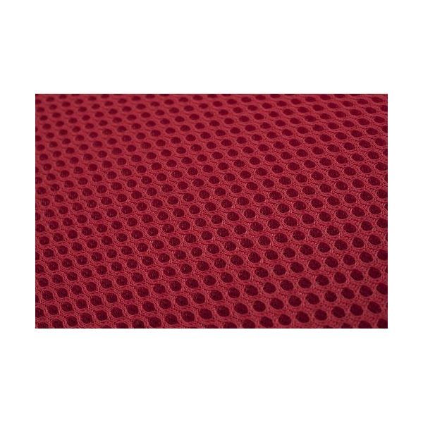 背筋ピン 座椅子/パーソナルチェア Lサイズ レッド メッシュ生地 約幅42cm スチールパイプ リクライニング 日本製代引NG