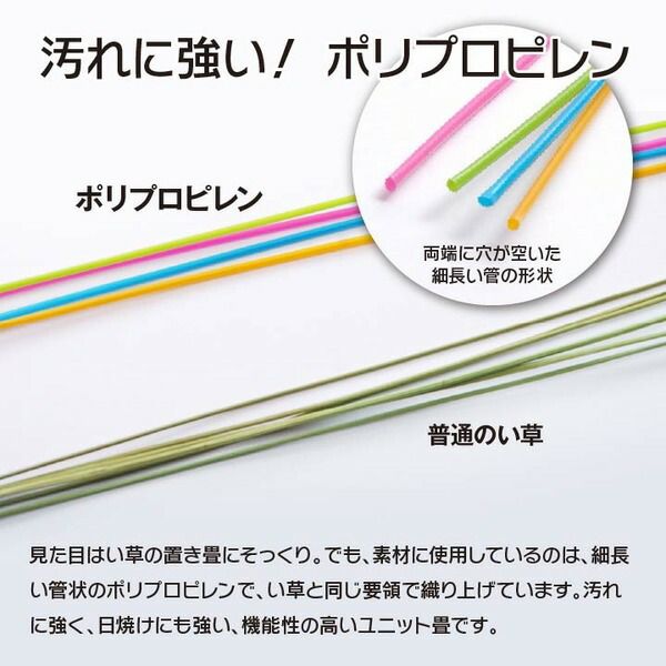スーパSALE10倍＆4時間限定10％OFF 日本製 軽量 置き畳/ユニット畳 【グリーン 約67×67×1.7cm 6枚組】 ポリプロピレン ヒバ硬綿 ジョイント付 抗菌 防臭 防ダニ【代引NG】