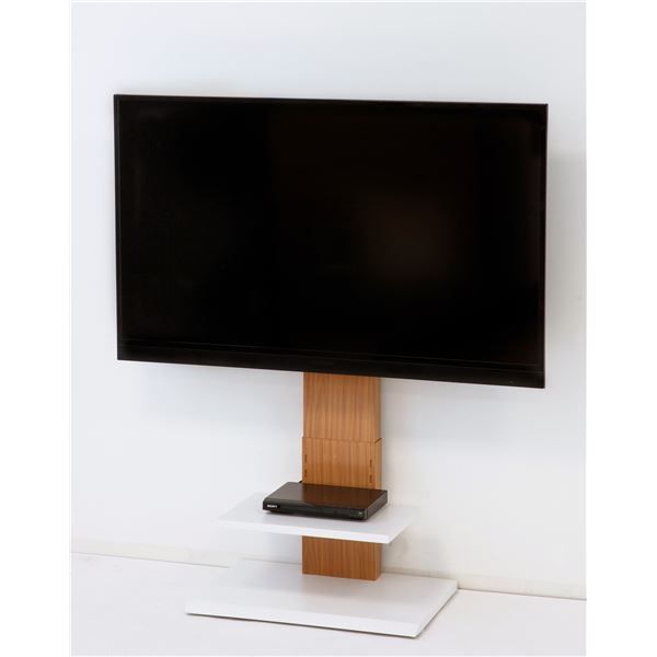 壁掛け風テレビ台 ロータイプ ナチュラル 組立品代引NG