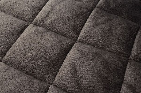 ダイニング用 こたつ布団 ハイタイプ用 ネイビー 約235×235cm 正方形 洗える 抗菌防臭加工 〔リビング〕代引NG