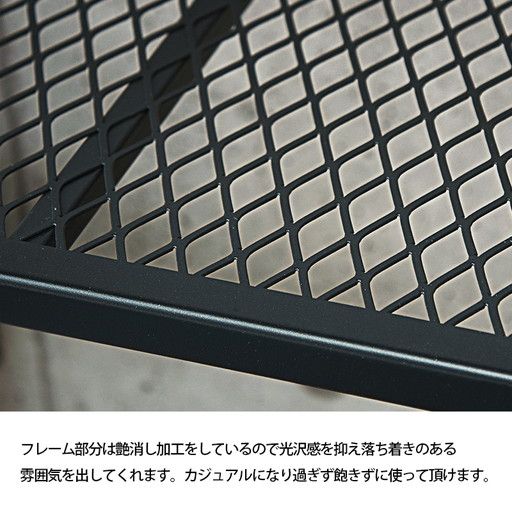 ビンテージ風 ローボード/テレビ台 幅80×奥行30×高さ39.5cm スチールフレーム キャスター付き 棚付き 組立品代引NG