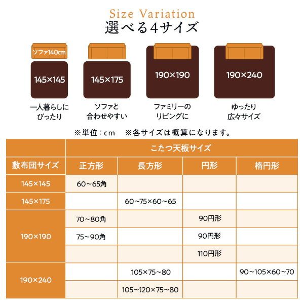 フランネル こたつ敷布団/ラグマット 単品 3畳 ネイビー 約190×240cm こたつ敷布団 無地 抗菌防臭 ホットカーペット可 防滑加工代引NG