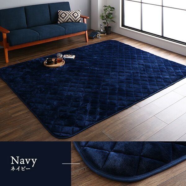 フランネル こたつ敷布団/ラグマット 単品 3畳 ブラウン 約190×240cm 無地 抗菌防臭 ホットカーペット可 防滑加工代引NG