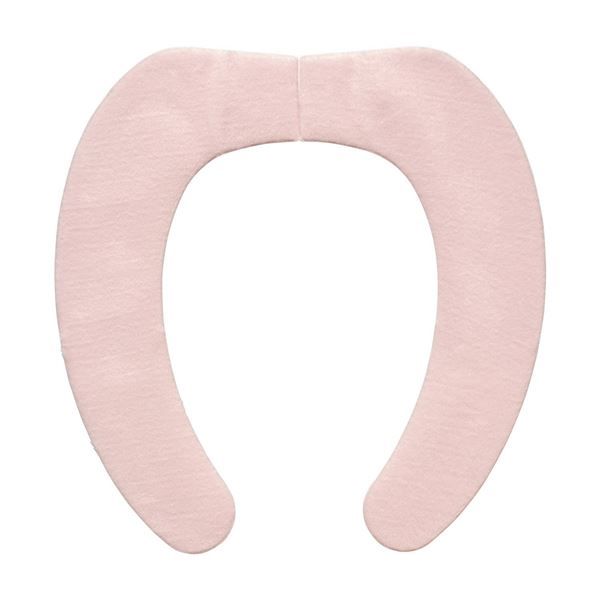 スーパSALE10倍＆4時間限定10％OFF 吸着式 便座カバー/トイレカバー 【ボア ピンク】 約幅9.5cm 吸着便座シート ぴたQ 〔お手洗い 御手洗 オフィス 店舗〕