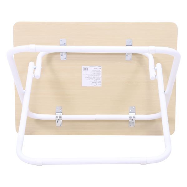 スーパSALE10倍＆4時間限定10％OFF 折りたたみテーブル & 折りたたみ椅子 セット 約幅700mm ホワイト リビング ダイニング 在宅ワーク テレワーク【代引NG】
