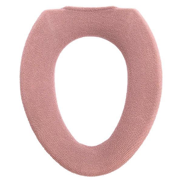 スーパSALE10倍＆4時間限定10％OFF 便座カバー/トイレカバー 【O型便座カバー ベージュ 3個セット】 約幅30cm 洗える エトフトリア 〔お手洗い 御手洗〕