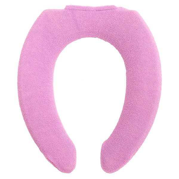 スーパSALE10倍＆4時間限定10％OFF 便座カバー/トイレカバー 【U型便座カバー パープル 3個セット】 約幅9cm 洗える エトフトリア 〔お手洗い 御手洗〕