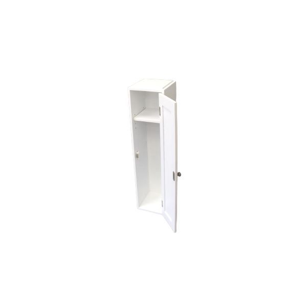 スーパSALE10倍＆4時間限定10％OFF トイレラック トイレ収納 約幅15×奥行17×高さ60.5cm 扉タイプ ホワイト スタッキング de トイレ収納 お手洗い 御手洗