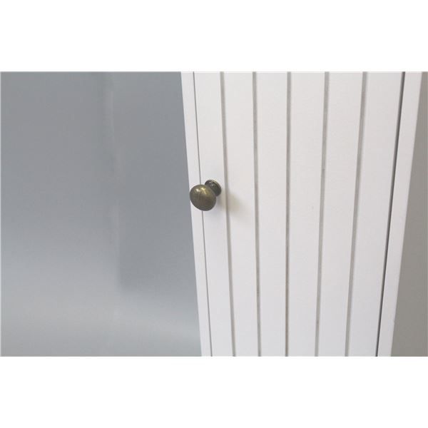 スーパSALE10倍＆4時間限定10％OFF トイレラック トイレ収納 約幅15×奥行17×高さ60.5cm 扉タイプ ホワイト スタッキング de トイレ収納 お手洗い 御手洗