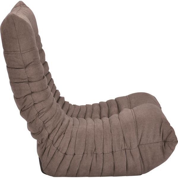 リクライニングソファー/座椅子 1人掛け用 レッド 幅77cm ファブリック スチール ウレタン 完成品 〔リビング〕代引NG