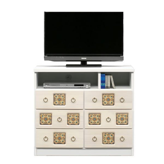 スーパSALE10倍＆4時間限定10％OFF ミドル テレビ台 テレビボード 幅89cm ホワイト 日本製 木製 桐材 リビング ダイニング 子供部屋 ベッドルーム 寝室 完成品
