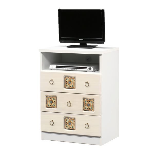 スーパSALE10倍＆4時間限定10％OFF ミドル テレビ台 テレビボード 幅60cm ホワイト 日本製 木製 桐材 リビング ダイニング 子供部屋 ベッドルーム 寝室 完成品